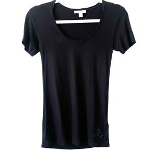 BURBERRY | Monochrome Logo Tee | Sz XS